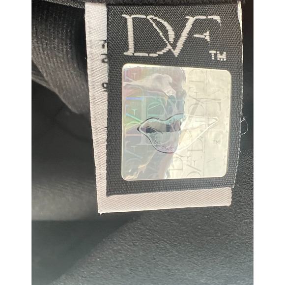 Diane von Furstenberg DVF dress Womens 2 Colorblock Workwear Fit Flare Purple - Picture 6 of 8